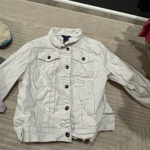 White jean jacket